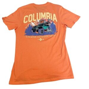 Columbia Vibrant Orange Tee Size S